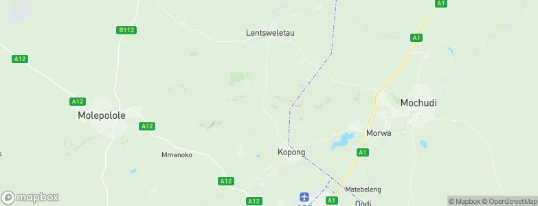 Lenchwe Le Tau, Botswana Map