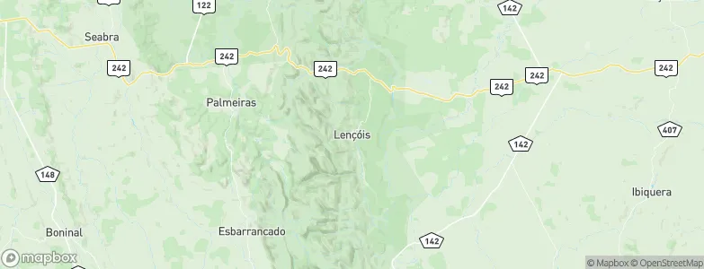 Lençóis, Brazil Map