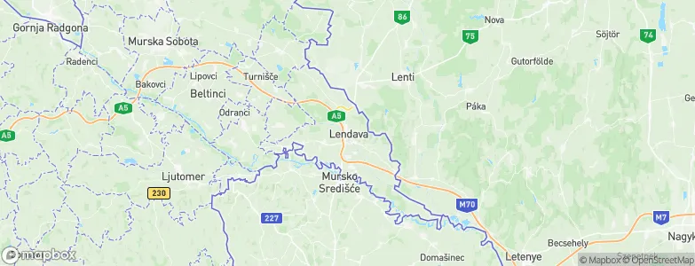 Lendava, Slovenia Map