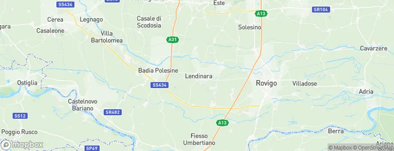 Lendinara, Italy Map