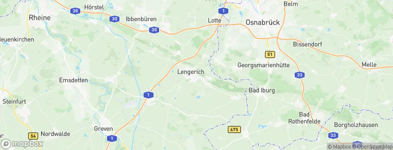 Lengerich, Germany Map