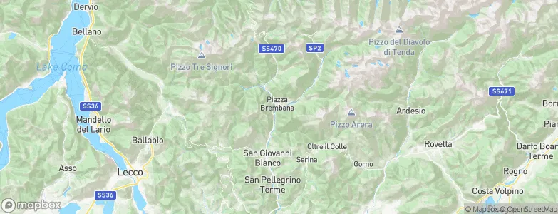 Lenna, Italy Map
