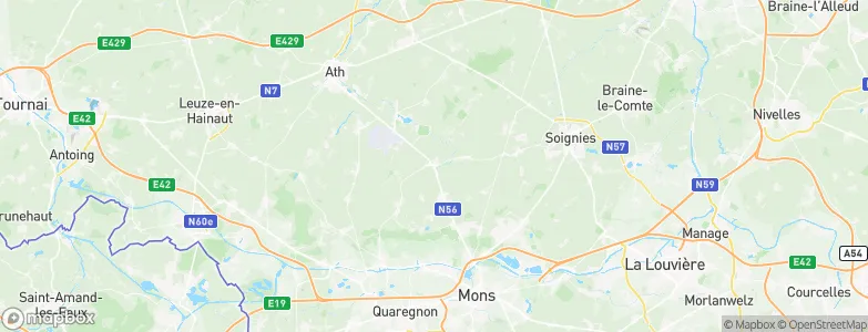 Lens, Belgium Map