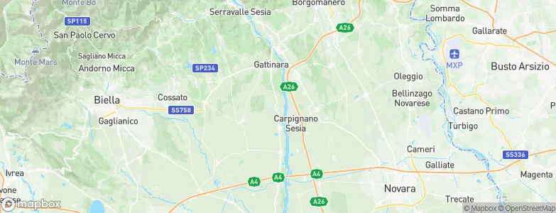 Lenta, Italy Map