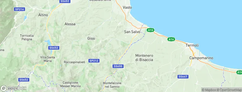 Lentella, Italy Map