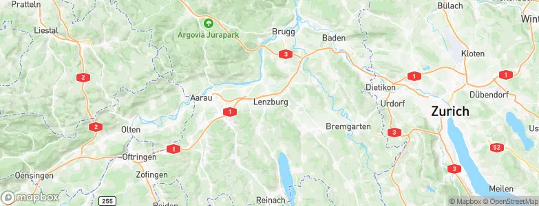 Lenzburg, Switzerland Map