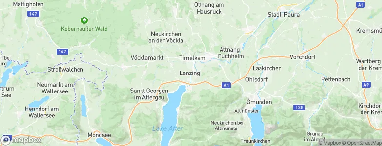 Lenzing, Austria Map