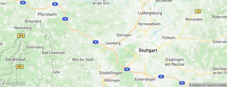 Leonberg, Germany Map