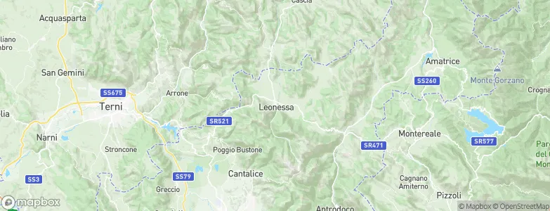 Leonessa, Italy Map
