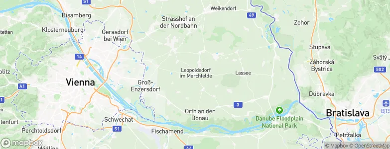 Leopoldsdorf im Marchfelde, Austria Map