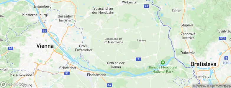 Leopoldsdorf im Marchfelde, Austria Map