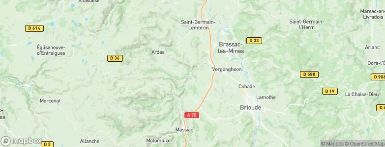Léotoing, France Map