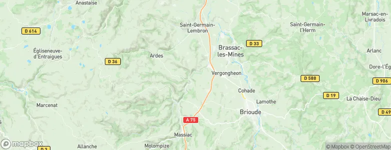 Léotoing, France Map