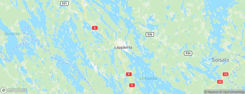 Leppävirta, Finland Map
