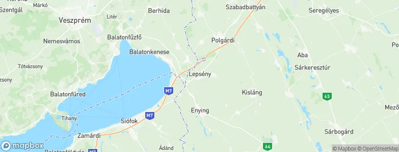 Lepsény, Hungary Map