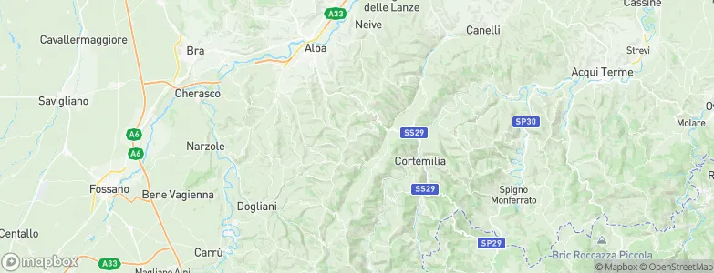 Lequio Berria, Italy Map