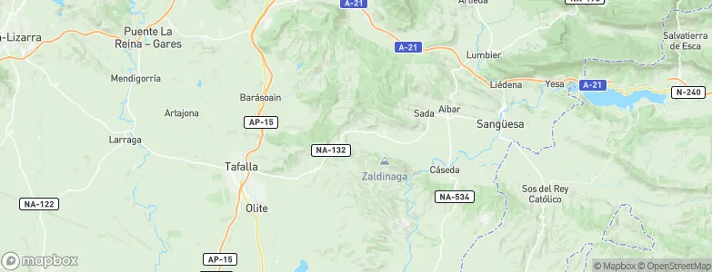 Lerga, Spain Map