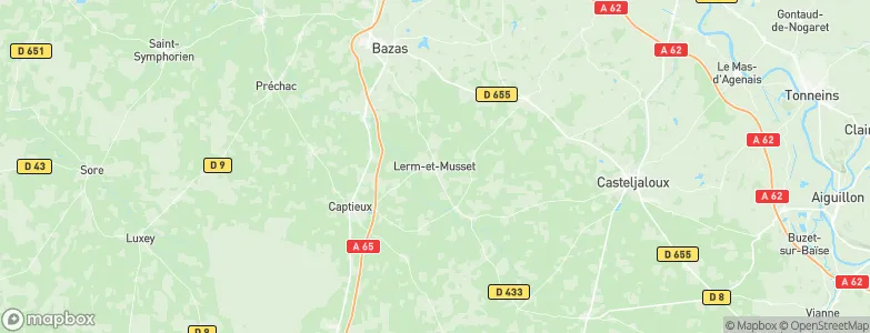 Lerm-et-Musset, France Map