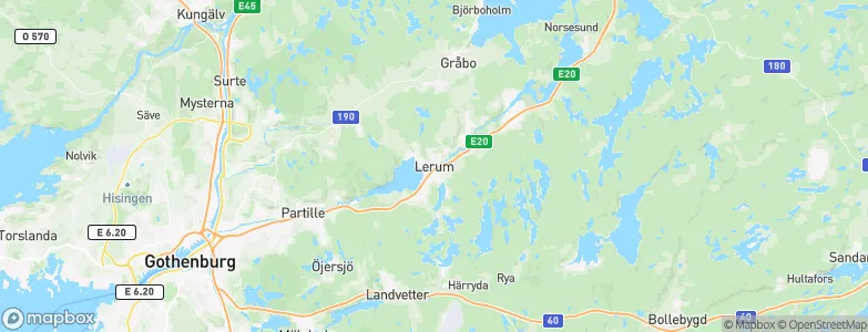 Lerum, Sweden Map