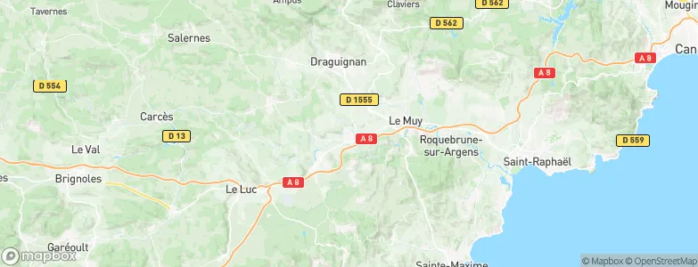 Les Arcs, France Map
