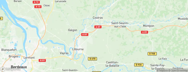 Les Artigues-de-Lussac, France Map
