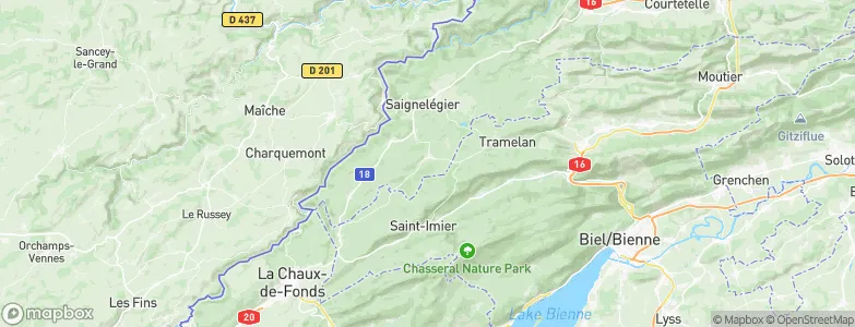 Les Breuleux, Switzerland Map