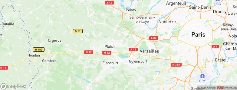 Les Clayes-sous-Bois, France Map
