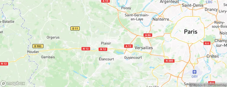 Les Clayes-sous-Bois, France Map