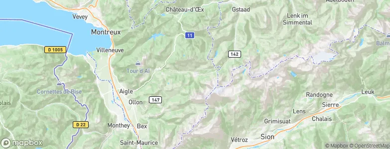 Les Diablerets, Switzerland Map