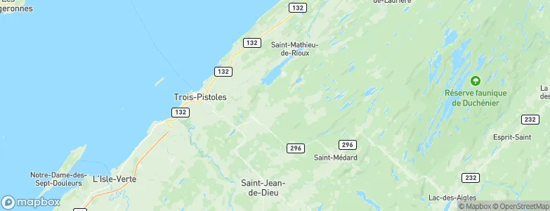 Les Escoumins, Canada Map