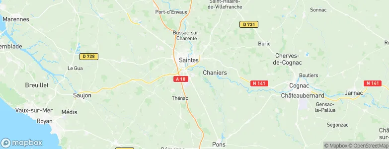 Les Gonds, France Map