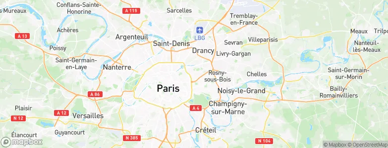Les Lilas, France Map