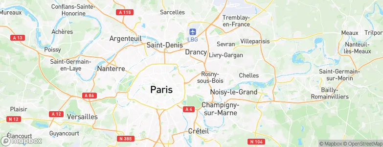 Les Lilas, France Map