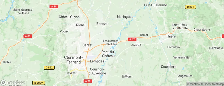 Les Martres-dArtière, France Map