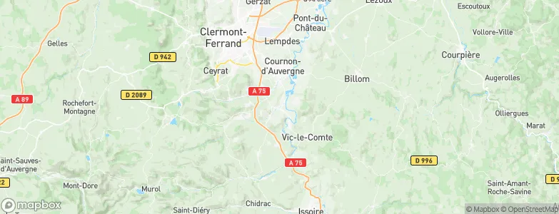 Les Martres-de-Veyre, France Map