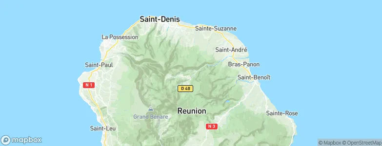 Les Ramiers, Réunion Map