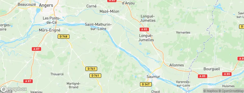 Les Rosiers-sur-Loire, France Map