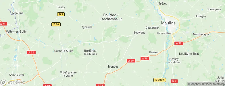 Les Ternes, France Map