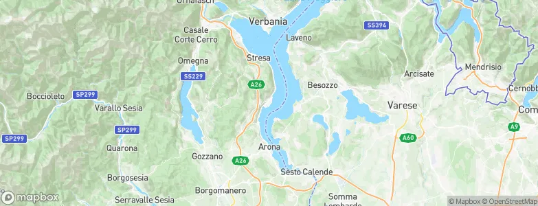 Lesa, Italy Map