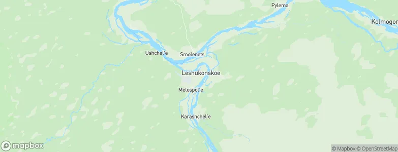 Leshukonskoye, Russia Map