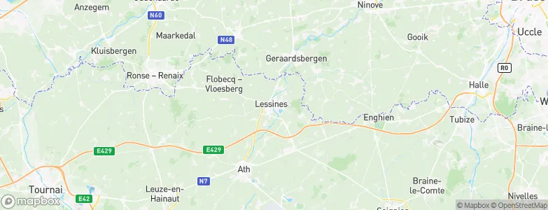 Lessines, Belgium Map