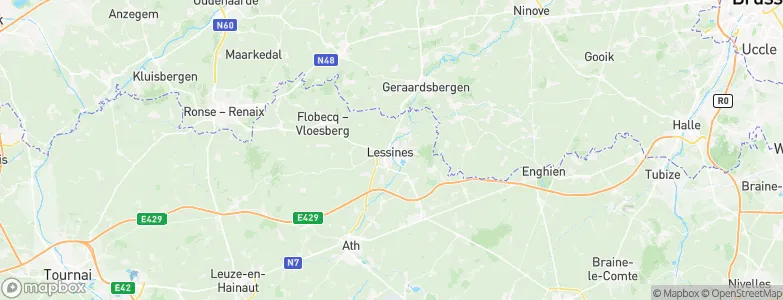 Lessines, Belgium Map
