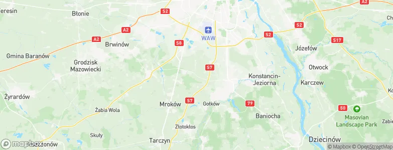 Lesznowola, Poland Map