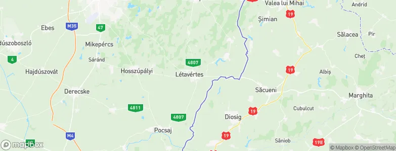 Létavértes, Hungary Map