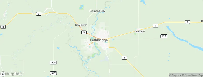 Lethbridge, Canada Map