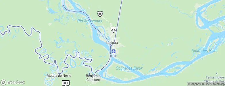 Leticia, Colombia Map
