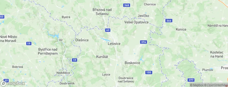 Letovice, Czechia Map
