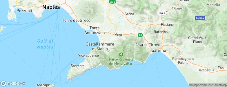 Lettere, Italy Map