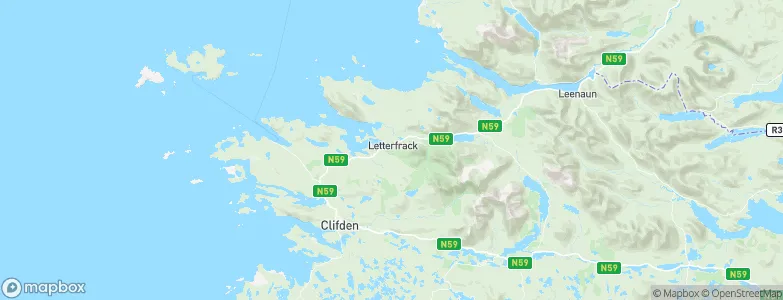 Letterfrack, Ireland Map