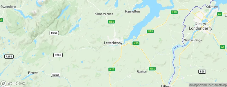 Letterkenny, Ireland Map